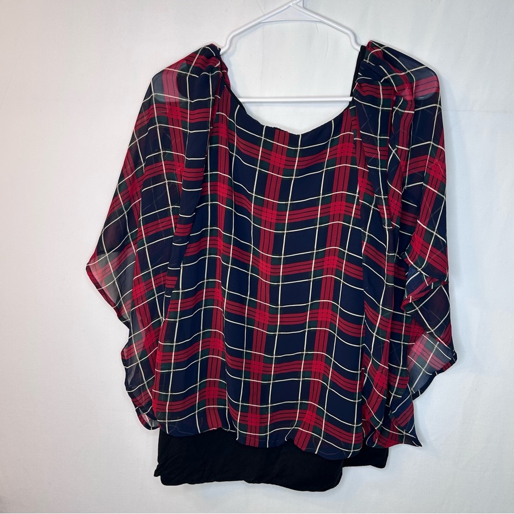 Joseph A.Qu’est-ce Que c’est Silk?Womens Butterfly Batwing Sleeve Top Plus 3X - Picture 15 of 16